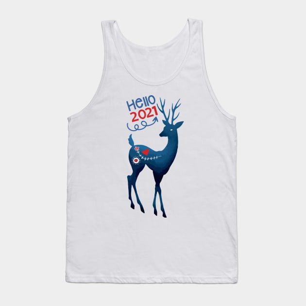 Hello 2021 Tank Top by gold package